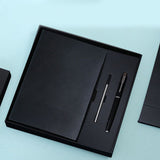 Black Luxury A5 Notebook and Pen Gift Set Business Journal Office Writing Diary Executive Stationery Present Box with Gift Bag