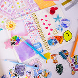 DIY Journal Set for Girls Scrapbook Kit Creative Diary Craft Gift Set with Stickers Pens Washi Tape Birthday Gift