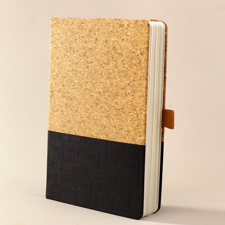 Black Eco-Friendly Cork A5 Notebook Gift Set with Matching Pen Business Journal Office Meeting Writing Gift