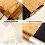 White Eco-Friendly Cork A5 Notebook Gift Set with Matching Pen Business Journal Office Meeting Writing Gift