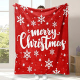 Christmas Flannel Throw Blanket and Snowman Curtain Tieback Set, 150x200cm Thick Fleece Sofa Blanket with 2 Plush Snowman Velcro Curtain Holders for Holiday Home Decor