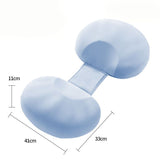 Blue Memory Foam Pregnancy Support Pillow for Side Sleeping, Adjustable Maternity Belly and Back Support Cushion, Pregnancy Wedge Pillow for Hip, Waist and Back Relief
