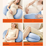 Grey Memory Foam Pregnancy Support Pillow for Side Sleeping, Adjustable Maternity Belly and Back Support Cushion, Pregnancy Wedge Pillow for Hip, Waist and Back Relief