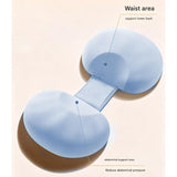 Grey Memory Foam Pregnancy Support Pillow for Side Sleeping, Adjustable Maternity Belly and Back Support Cushion, Pregnancy Wedge Pillow for Hip, Waist and Back Relief - 45-Degree Angle