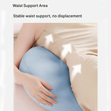 Pink Memory Foam Pregnancy Support Pillow for Side Sleeping, Adjustable Maternity Belly and Back Support Cushion, Pregnancy Wedge Pillow for Hip, Waist and Back Relief - Low Angle