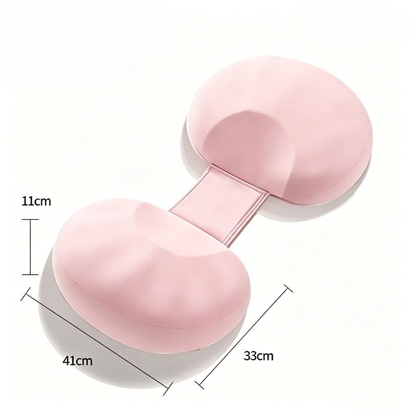 Pink Memory Foam Pregnancy Support Pillow for Side Sleeping, Adjustable Maternity Belly and Back Support Cushion, Pregnancy Wedge Pillow for Hip, Waist and Back Relief