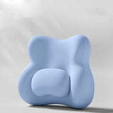 Blue Ergonomic Memory Foam Lumbar Support Cushion for Office Chair, Adjustable Lower Back Pillow with Dual Side Support, Orthopedic Back Rest for Desk Chair, Car Seat and Home Office