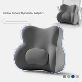 Blue Ergonomic Memory Foam Lumbar Support Cushion for Office Chair, Adjustable Lower Back Pillow with Dual Side Support, Orthopedic Back Rest for Desk Chair, Car Seat and Home Office