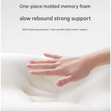 Gray Memory Foam Reading Pillow & Back Support Cushion with Adjustable Wedge, Ergonomic Neck and Lumbar Support for Bed, Sofa, Reading, Gaming and Relaxation - Rear View