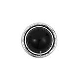 Black Retro Planet Mechanical Kitchen Timer Magnetic Countdown Clock Battery-Free Metal Core Loud Alarm for Cooking Study
