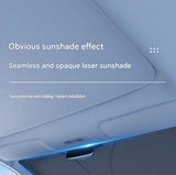 Reflective Car Windshield Sun Shade 57.1 x 31.5 Inch Foldable Front Windshield Sunshade UV Block Heat Insulation Titanium Silver Sun Visor Cover