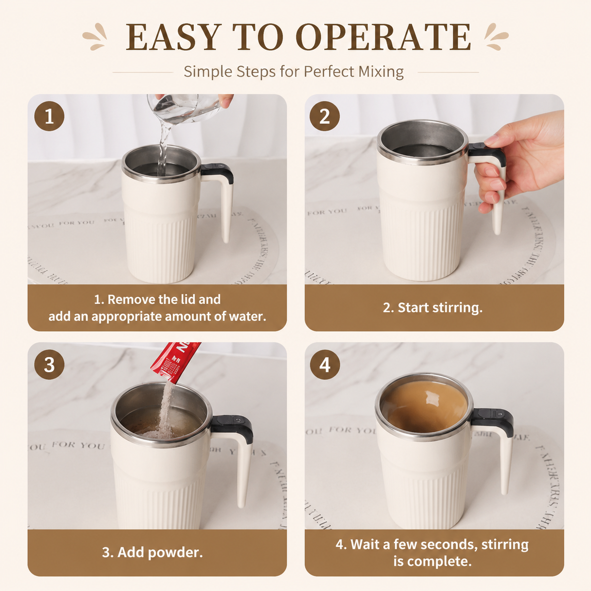Green Self Stirring Coffee Mug Electric Temperature Display Cup 14.4cm (5.67in) Stainless Steel Insulated Travel Mug with 3-Piece Stainless Steel Straw Set for Coffee Milk Protein Shakes