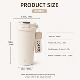 Automatic Stirring Coffee Mug 400ml USB Rechargeable Magnetic Mixing Tumbler with Smart Temperature Display Splash Resistant Lid Portable Coffee Cup for Home Office Travel Gym