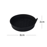 4 Pack Silicone Car Cup Holder Coaster Set – Anti-Slip Heat Resistant Car Cup Mats, Universal Car Interior Drink Pad Accessories - Rear View