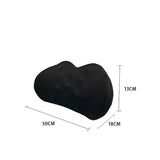 Memory Foam Seat Cushion & Lumbar Support Pillow Set – Ergonomic Office Chair & Car Seat Pad for Lower Back Pain Relief, Hip & Back Comfort - Close-Up Angle