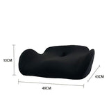 Memory Foam Seat Cushion & Lumbar Support Pillow Set – Ergonomic Office Chair & Car Seat Pad for Lower Back Pain Relief, Hip & Back Comfort - Low Angle