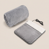 USB Heated Hand Warmer Bag & Foot Warmer Pad Combo Set – Electric Plush Heating Cushion for Home, Office & Travel - Front View