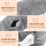 USB Heated Plush Hand Warmer Bag – Electric Rechargeable Warm Hand Cushion, Soft Winter Heating Hand Muff, Portable USB Warm Hand Pad