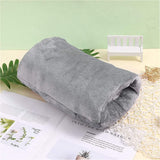 USB Heated Plush Hand Warmer Bag – Electric Rechargeable Warm Hand Cushion, Soft Winter Heating Hand Muff, Portable USB Warm Hand Pad - Rear View