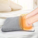 USB Heated Electric Foot Warmer Mat – 30×30cm Plush Heating Shoe Pad, Winter Warm Foot Warmer, Portable USB Electric Heated Foot Cushion for Home & Office