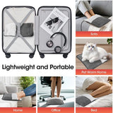 USB Heated Electric Foot Warmer Mat – 30×30cm Plush Heating Shoe Pad, Winter Warm Foot Warmer, Portable USB Electric Heated Foot Cushion for Home & Office