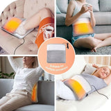USB Heated Electric Foot Warmer Mat – 30×30cm Plush Heating Shoe Pad, Winter Warm Foot Warmer, Portable USB Electric Heated Foot Cushion for Home & Office