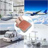 USB Heated Foot Warmer Electric Foot Heating and Vibration Massage Plush USB Powered Winter Foot Comfort Cushion for Home Office Car Travel Portable Warm Relaxation Support - 45-Degree Angle