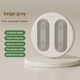Beige USB Heated Foot Massager Foot Warmer Mat Electric Foot Heating Pad with Vibration Modes 3 Heat Levels 45C 50C 55C for Home Office Winter Comfort Portable Compact Design