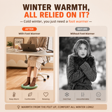 Green USB Heated Foot Massager Foot Warmer Mat Electric Foot Heating Pad with Vibration Modes 3 Heat Levels 45C 50C 55C for Home Office Winter Comfort Portable Compact Design - Top-Down View