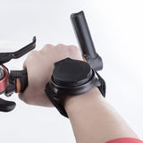 Bicycle Wrist Rearview Mirror 360 Rotatable - Adjustable Wrist Mounted Convex Cycling Mirror, 360 degree Rotation, Arm Strap Handlebar Mount, Cycling Safety for Urban Commuting and Travel Use - Rear View