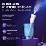 White 2 in 1 Portable Facial Mist Humidifier Nano Mist Sprayer Hydration Device USB Rechargeable Skin Moisturising Sprayer for Home Office Travel Beauty Skincare - 45-Degree Angle