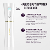 Red 2 in 1 Portable Facial Mist Humidifier Nano Mist Sprayer Hydration Device USB Rechargeable Skin Moisturising Sprayer for Home Office Travel Beauty Skincare