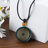 Orgone Energy Pendant Necklace Handmade Crystal Resin Necklace Adjustable Cord Spiritual Jewelry Gift for Men Women