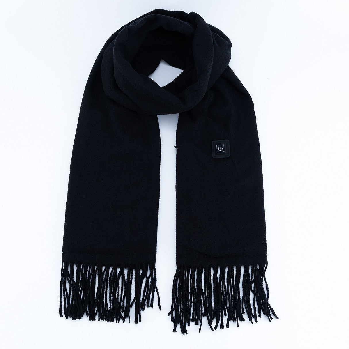Black USB Heated Scarf Electric Heating Winter Scarf Smart Temperature Control Warm Thermal Neck Warmer USB Powered Heated Scarf for Women Men
