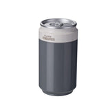 Dark Gray USB Rechargeable Humidifier Aroma Diffuser Mini Can Mist Maker Portable Car Home Desktop Air Moisturizer with LED Light - Rear View