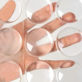 6 Pack Transparent Silicone Wall Protector Pads Door Handle Bumper Pads for Furniture and Fridge Doors