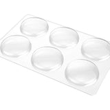 6 Pack Transparent Silicone Wall Protector Pads Door Handle Bumper Pads for Furniture and Fridge Doors - 45-Degree Angle