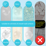 4 Pack Transparent Silicone Wall Protector Pads Door Handle Bumper Pads for Furniture and Fridge Doors