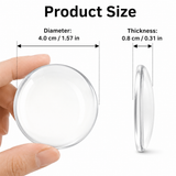 4 Pack Transparent Silicone Wall Protector Pads Door Handle Bumper Pads for Furniture and Fridge Doors