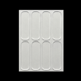 Clear Silicone Door Handle Bumper Strips 8 Pack Long Strip Self Adhesive Anti Collision Pads for Doors Cabinets Refrigerators 35 x 10 x 2 mm