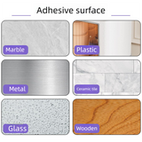 Clear Silicone Door Handle Bumper Strips 10 Pack Long Strip Self Adhesive Anti Collision Pads for Doors Cabinets Refrigerators 63 x 10 x 2 mm