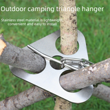 Stainless Steel Camping Tripod Hanger with Adjustable Chain and Hook for Outdoor Cooking, Campfire Hanging Pot and Bush Camping