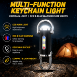 Mini Keychain Flashlight - 2 Pack Portable LED Torch with Hook, Pocket Outdoor Light - Top-Down View