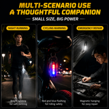 Mini Keychain Flashlight - 2 Pack Portable LED Torch with Hook, Pocket Outdoor Light - 45-Degree Angle