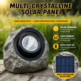 Solar Rock Garden Light - Outdoor LED Landscape Light with Solar Panel, Waterproof Stone Effect Lamp