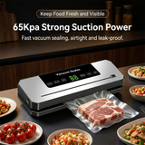 Automatic Vacuum Sealer Machine - Dry and Moist Food Sealing System 300mm Seal Width for Kitchen Food Storage - Front View