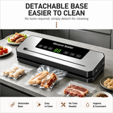 Automatic Vacuum Sealer Machine - Dry and Moist Food Sealing System 300mm Seal Width for Kitchen Food Storage - Side View