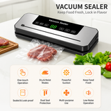 Automatic Vacuum Sealer Machine - Dry and Moist Food Sealing System 300mm Seal Width for Kitchen Food Storage - 45-Degree Angle