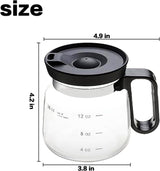 16Oz Mini Brewing Glass Coffee Mug Set with Leakproof Travel Lid, Ergonomic Handle and 2 Reusable Metal Straws for Camping Office and Home, Coffee Lovers' Top Choice - Extra Image