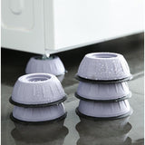 8 Pack Shock Absorbing Support Pads for Washing Machine & Furniture - Universal Nonslip Suction Cup Silent Risers, Tool Free Installation